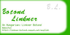 botond linkner business card